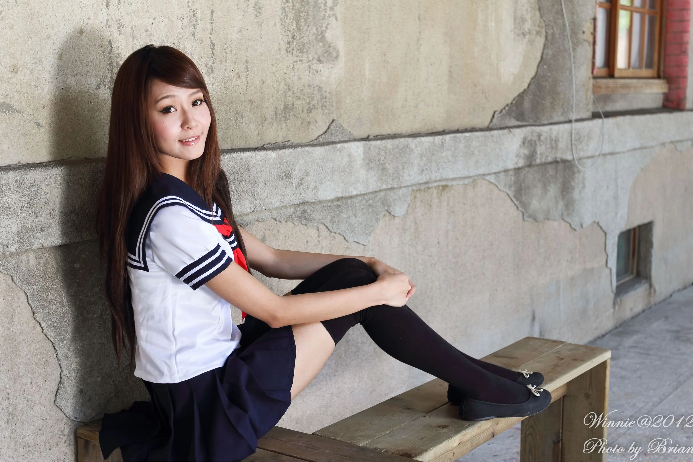 [Tập đặc biệt của Beautyleg] Winnie Xiaoxue - Chụp ảnh ngoại cảnh với đồng phục học sinh đặc khu Hoa Sơn - 18