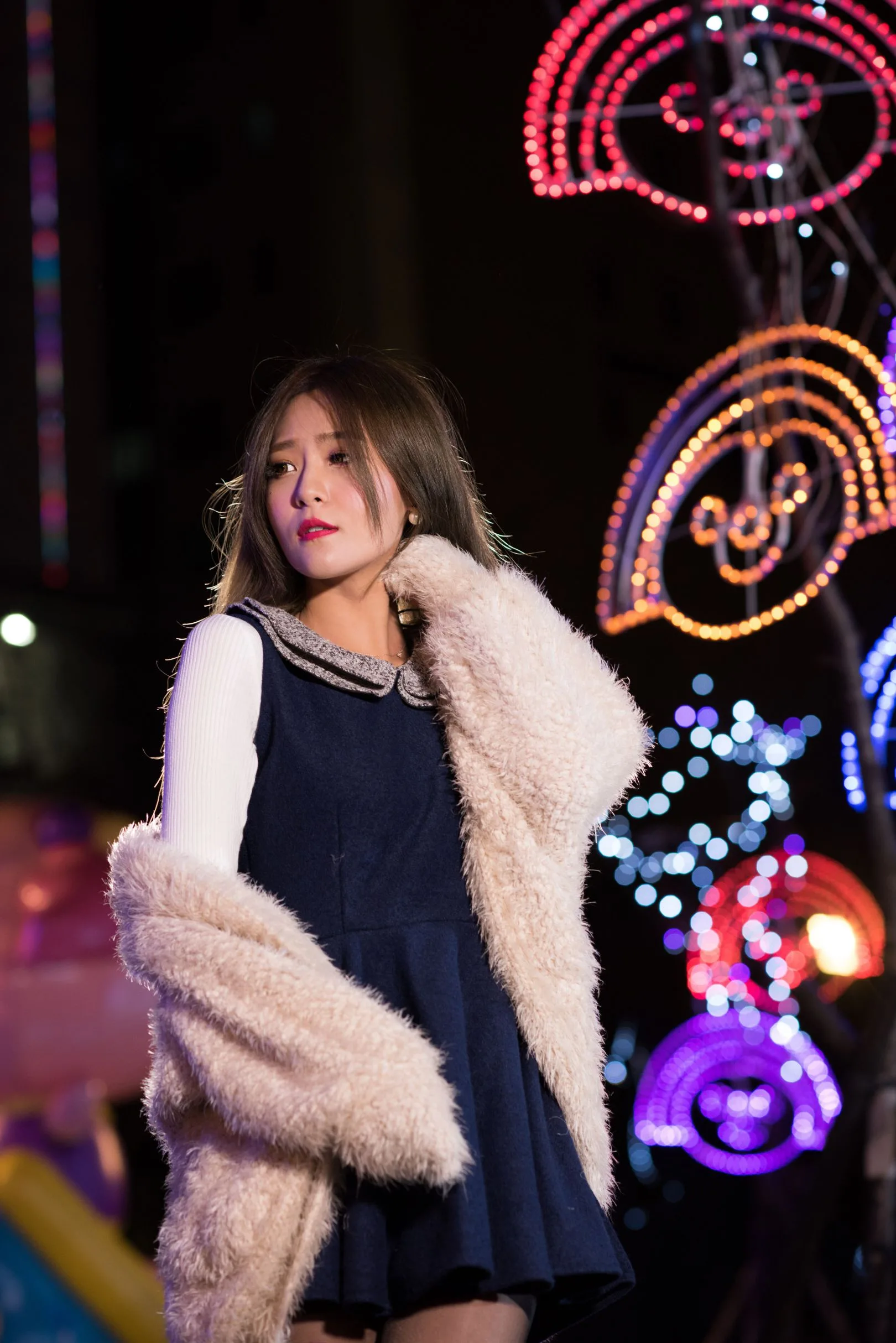 [Buổi chụp ảnh ngoài trời của Beautyleg] Winnie Xiaoxue - Bộ sưu tập ảnh đêm độ phân giải cực cao từ Công viên Giáng sinh Thành phố Đài Bắc Mới - 12