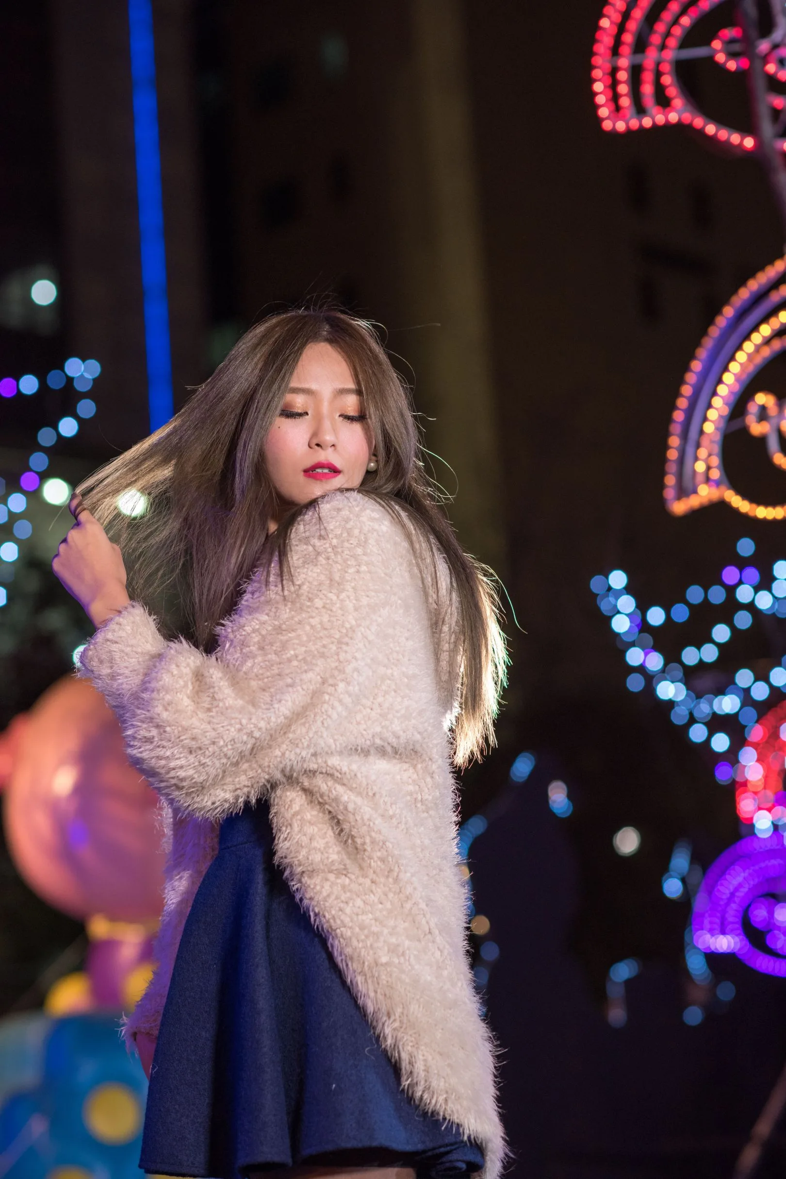 [Buổi chụp ảnh ngoài trời của Beautyleg] Winnie Xiaoxue - Bộ sưu tập ảnh đêm độ phân giải cực cao từ Công viên Giáng sinh Thành phố Đài Bắc Mới - 10