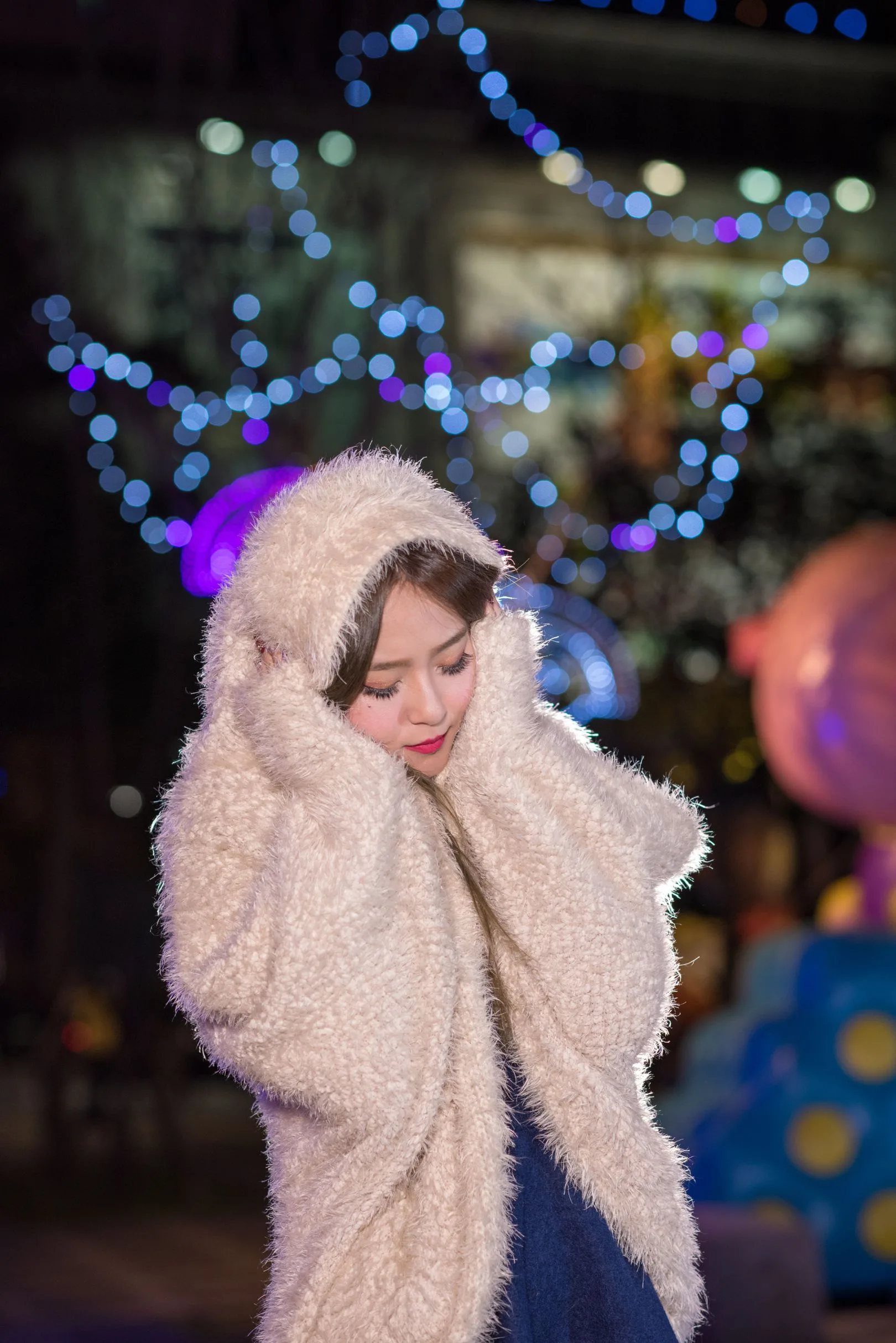 [Buổi chụp ảnh ngoài trời của Beautyleg] Winnie Xiaoxue - Bộ sưu tập ảnh đêm độ phân giải cực cao từ Công viên Giáng sinh Thành phố Đài Bắc Mới - 14